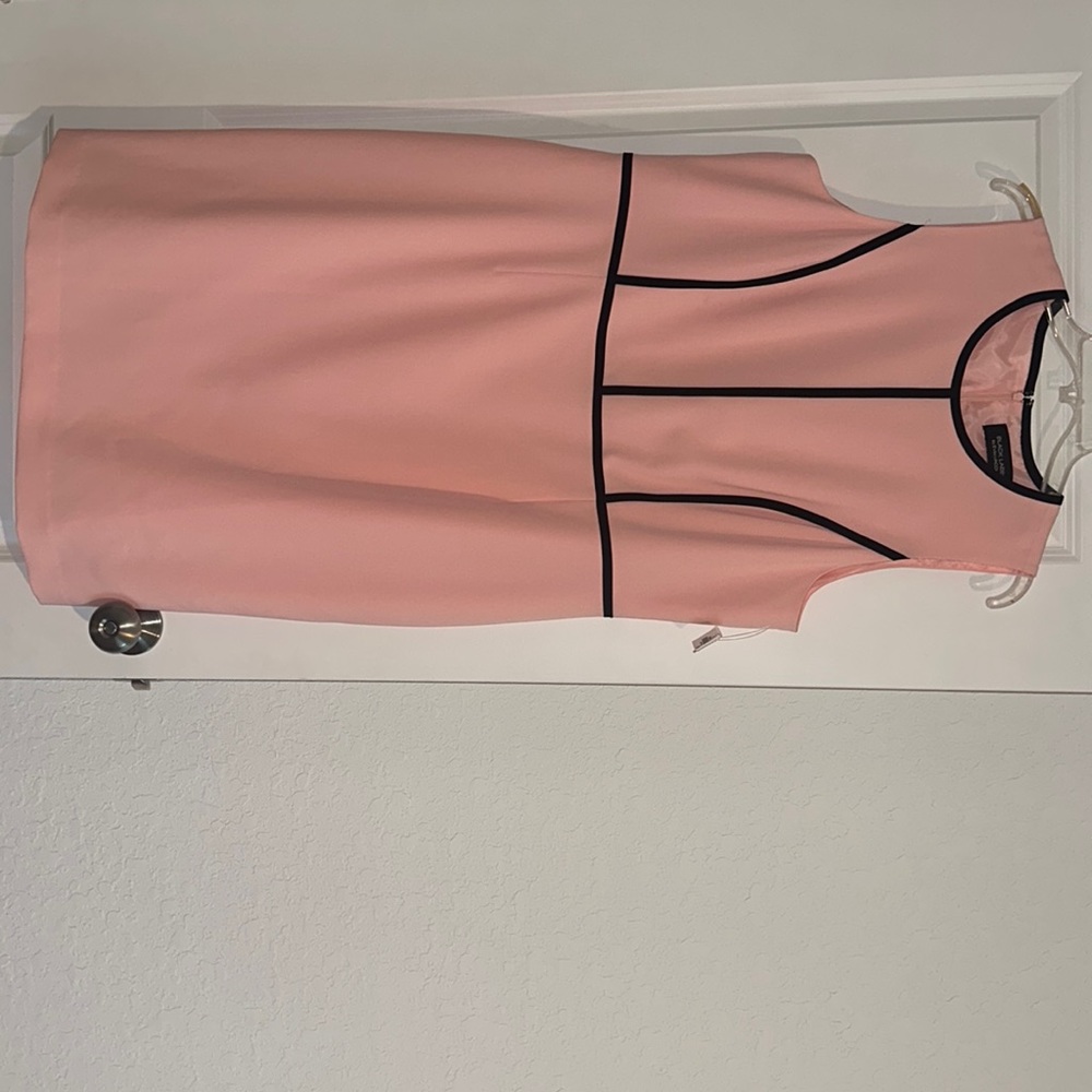 WOMENS SIZE 16 BLACK LABEL PINK MIDI DRESS